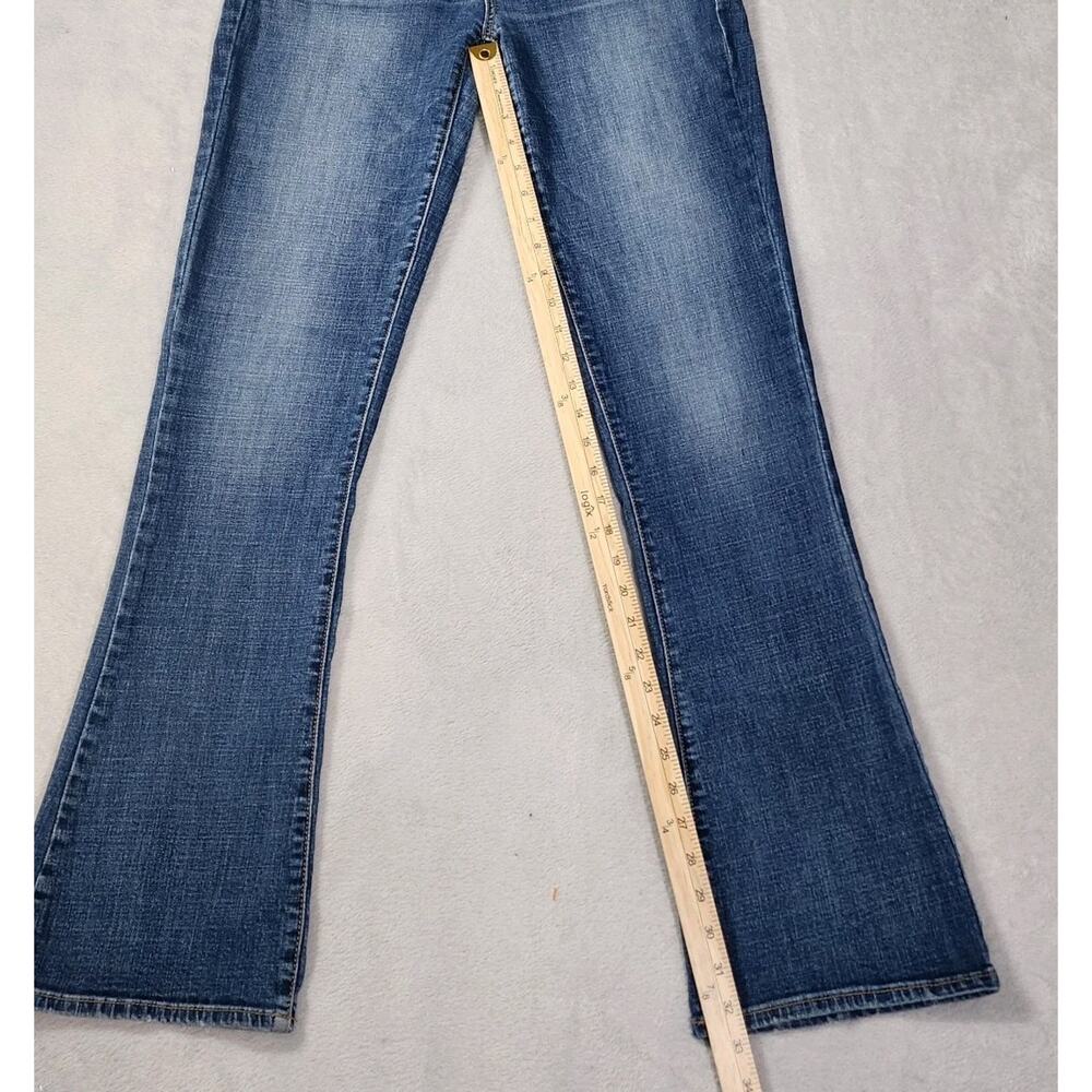 American Eagle Skinny Kick Jeans Bootcut Low Rise Dark Wash Denim Womens Size 10 - Picture 8 of 11